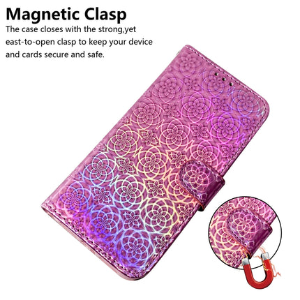 For Samsung Galaxy S21 Ultra 5G Solid Color Colorful Magnetic Buckle Horizontal Flip PU Leather Case with Holder & Card Slots & Wallet & Lanyard(Pink)-garmade.com