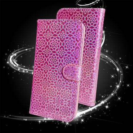 For Samsung Galaxy S21 Ultra 5G Solid Color Colorful Magnetic Buckle Horizontal Flip PU Leather Case with Holder & Card Slots & Wallet & Lanyard(Pink)-garmade.com