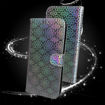 For Samsung Galaxy S21 Ultra 5G Solid Color Colorful Magnetic Buckle Horizontal Flip PU Leather Case with Holder & Card Slots & Wallet & Lanyard(Silver)-garmade.com