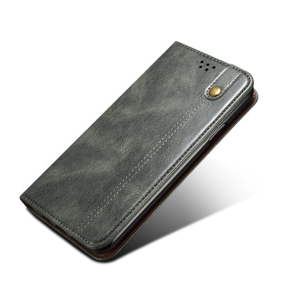 For Samsung Galaxy S20 UItra Simple Wax Crazy Horse Texture Horizontal Flip Leather Case with Card Slots & Wallet(Dark Green)-garmade.com
