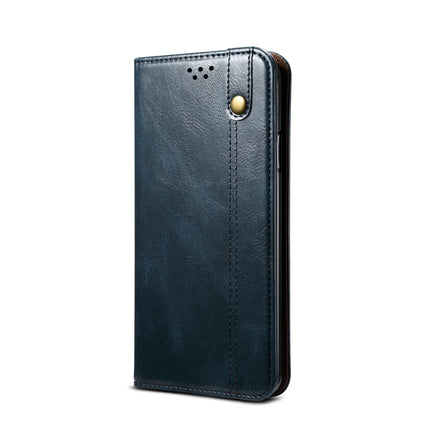 For Samsung Galaxy S20 FE 5G / 4G / S20 Fan Edition / S20 Lite / S20 FE 2022 Wax Crazy Horse Texture Leather Case(Navy Blue)-garmade.com