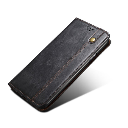 For Samsung Galaxy S20 Plus Simple Wax Crazy Horse Texture Horizontal Flip Leather Case with Card Slots & Wallet(Black)-garmade.com