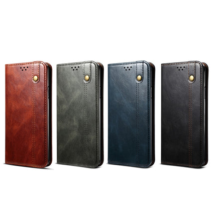 For Samsung Galaxy S20 Plus Simple Wax Crazy Horse Texture Horizontal Flip Leather Case with Card Slots & Wallet(Brown)-garmade.com