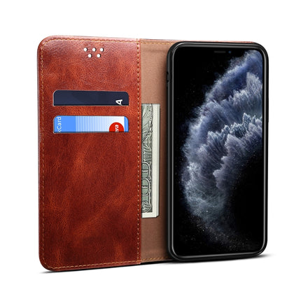 Simple Wax Crazy Horse Texture Horizontal Flip Leather Case with Card Slots & Wallet For iPhone 11 Pro(Brown)-garmade.com