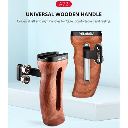 YELANGU A72 Universal Camera Wooden Handle-garmade.com