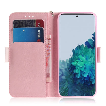 For Samsung Galaxy S21 5G 3D Colored Drawing Horizontal Flip Leather Case with Holder & Card Slots & Wallet & Lanyard(Magnolia)-garmade.com
