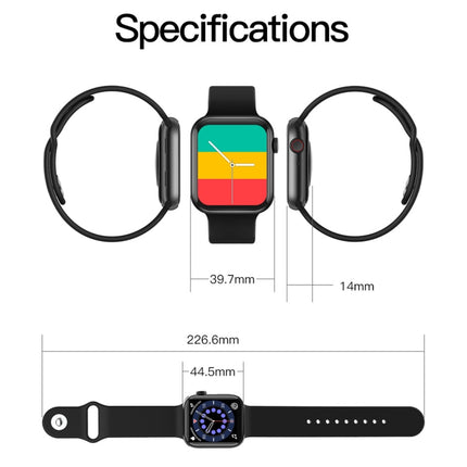 T500+ 1.75 inch IPS Screen IP67 Waterproof Smart Watch, Support Sleep Monitor / Heart Rate Monitor / Bluetooth Call, Style:Sport Button Strap(White)-garmade.com
