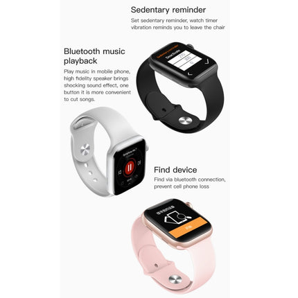 T500+ 1.75 inch IPS Screen IP67 Waterproof Smart Watch, Support Sleep Monitor / Heart Rate Monitor / Bluetooth Call, Style:Solo Loop Strap(Pink)-garmade.com