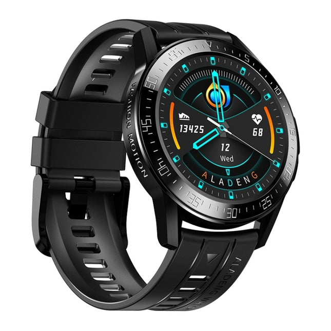 GT3 1.3 inch Full-fit Round Screen Smart Watch, Support Sleep Monitor / Heart Rate Monitor / Temperature Monitoring(Black)-garmade.com