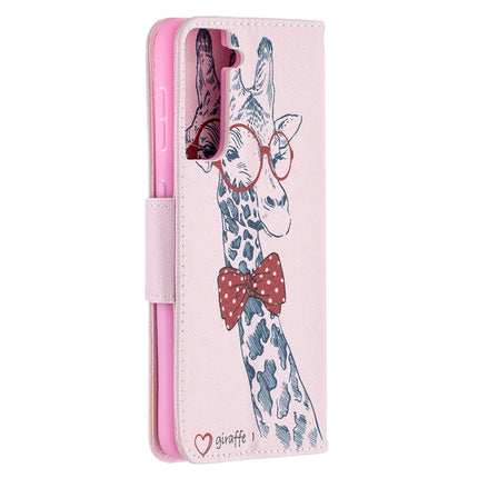 For Samsung Galaxy S21 5G Colored Drawing Pattern Horizontal Flip Leather Case with Holder & Card Slots & Wallet(Deer)-garmade.com