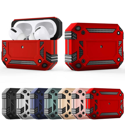 Iron Man Four-corner Shockproof Earphone Protective Cover For AirPods Pro(Rose Gold)-garmade.com