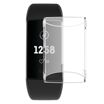 For Fitbit Charge 3 / 4 Full Coverage Plating TPU Watch Case(Transparent)-garmade.com