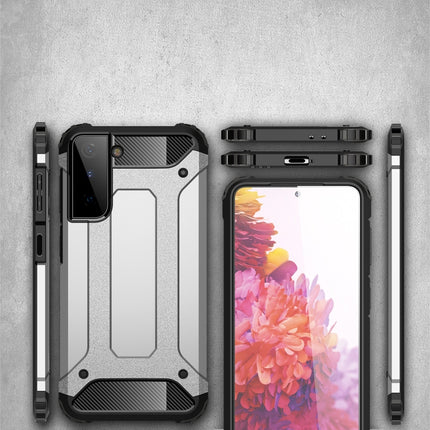 For Samsung Galaxy S21 5G Magic Armor TPU + PC Combination Case(Navy Blue)-garmade.com