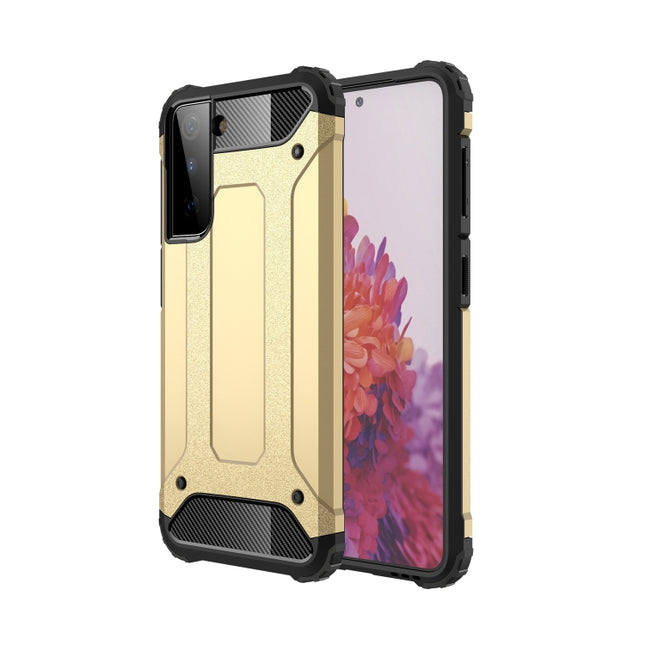 For Samsung Galaxy S21 5G Magic Armor TPU + PC Combination Case(Gold)-garmade.com