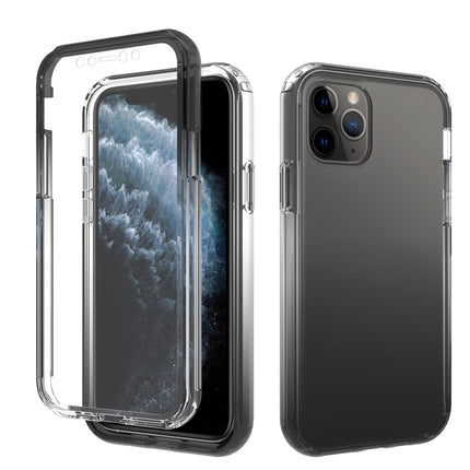 Shockproof High Transparency Two-color Gradual Change PC+TPU Candy Colors Protective Case For iPhone 11 Pro(Black)-garmade.com