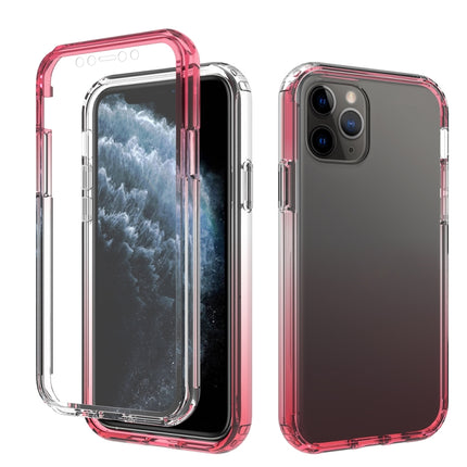 Shockproof High Transparency Two-color Gradual Change PC+TPU Candy Colors Protective Case For iPhone 11 Pro(Red)-garmade.com