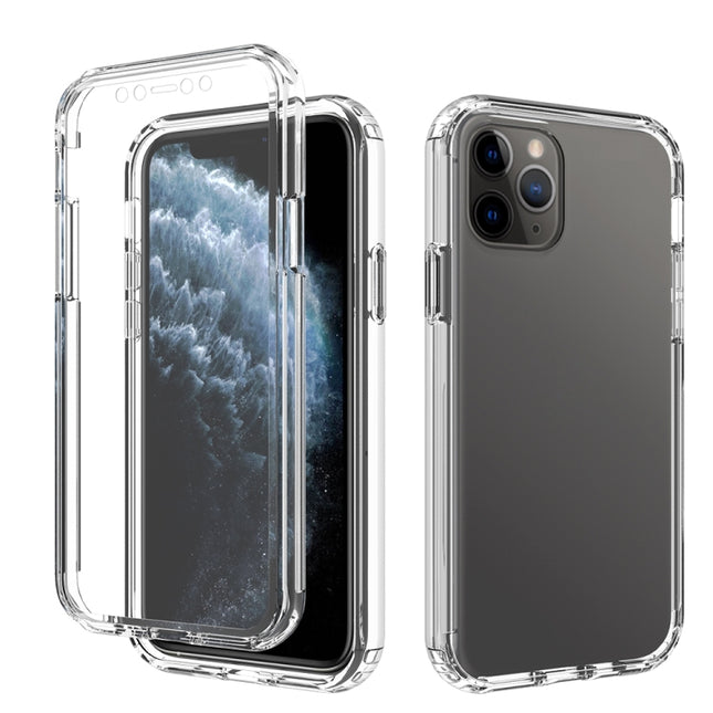 Shockproof High Transparency Two-color Gradual Change PC+TPU Candy Colors Protective Case For iPhone 11 Pro(Transparent)-garmade.com