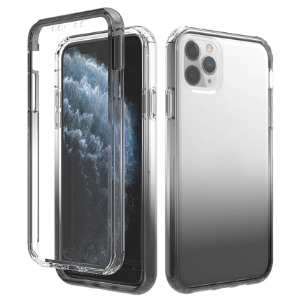 Shockproof High Transparency Two-color Gradual Change PC+TPU Candy Colors Protective Case For iPhone 11 Pro Max(Black)-garmade.com
