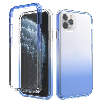Shockproof High Transparency Two-color Gradual Change PC+TPU Candy Colors Protective Case For iPhone 11 Pro Max(Blue)-garmade.com