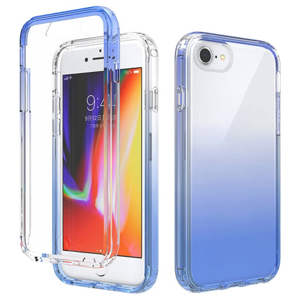 Shockproof High Transparency Two-color Gradual Change PC+TPU Candy Colors Protective Case For iPhone 6 / 6s(Blue)-garmade.com