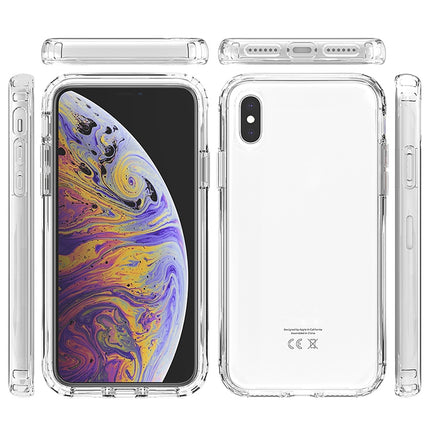 Shockproof High Transparency Two-color Gradual Change PC+TPU Candy Colors Protective Case For iPhone X / XS(Purple)-garmade.com