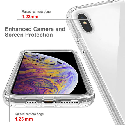 Shockproof High Transparency Two-color Gradual Change PC+TPU Candy Colors Protective Case For iPhone XS Max(Red)-garmade.com