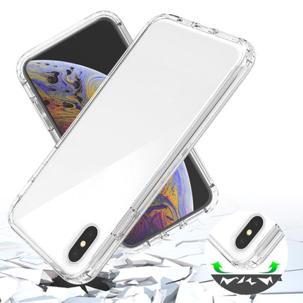 Shockproof High Transparency Two-color Gradual Change PC+TPU Candy Colors Protective Case For iPhone XS Max(Purple)-garmade.com