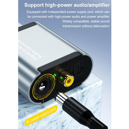 HW-25DA Digital to Analog Audio Converter(Grey)-garmade.com