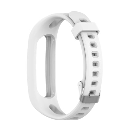 For Huawei Honor Band 4 Running Version / Band 3e Universal Silicone Replacement Wrist Strap Watchband(White)-garmade.com
