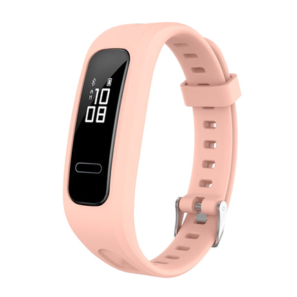 For Huawei Honor Band 4 Running Version / Band 3e Universal Silicone Replacement Wrist Strap Watchband(Light Pink)-garmade.com