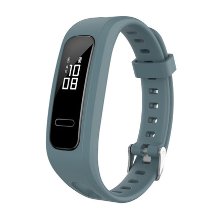 For Huawei Honor Band 4 Running Version / Band 3e Universal Silicone Replacement Wrist Strap Watchband(Rock Cyan)-garmade.com