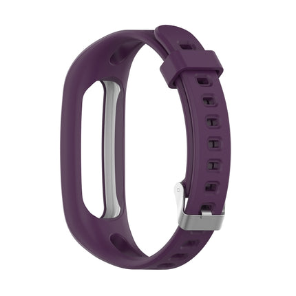 For Huawei Honor Band 4 Running Version / Band 3e Universal Silicone Replacement Wrist Strap Watchband(Purple)-garmade.com