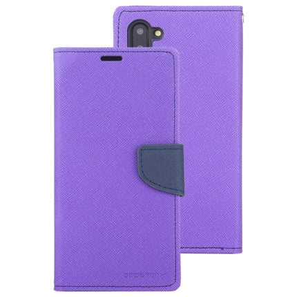 For Galaxy Note 10 MERCURY GOOSPERY FANCY DIARY Horizontal Flip Leather Case with Holder & Card Slots & Wallet(Purple)-garmade.com