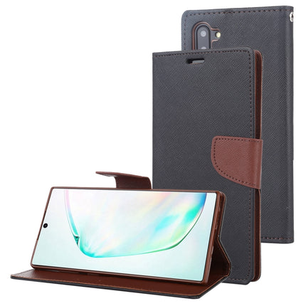 For Galaxy Note 10 MERCURY GOOSPERY FANCY DIARY Horizontal Flip Leather Case with Holder & Card Slots & Wallet(Taupe)-garmade.com