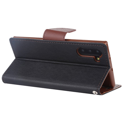 For Galaxy Note 10 MERCURY GOOSPERY FANCY DIARY Horizontal Flip Leather Case with Holder & Card Slots & Wallet(Taupe)-garmade.com