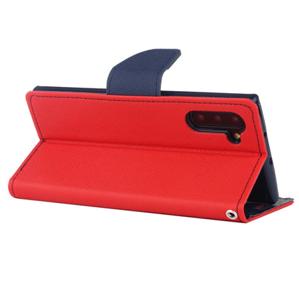 For Galaxy Note 10 MERCURY GOOSPERY FANCY DIARY Horizontal Flip Leather Case with Holder & Card Slots & Wallet(Red)-garmade.com