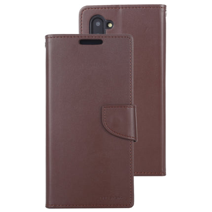 For Galaxy Note 10 MERCURY GOOSPERY BRAVO Series Crazy Horse Texture Horizontal Flip Leather Case with Holder & Card Slots & Wallet((Brown)-garmade.com