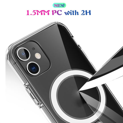 Magsafe Case Simple Magnetic Ring All-inclusive Clear Crystal Acrylic PC +TPU Shockproof Case For iPhone X / XS(Transparent)-garmade.com