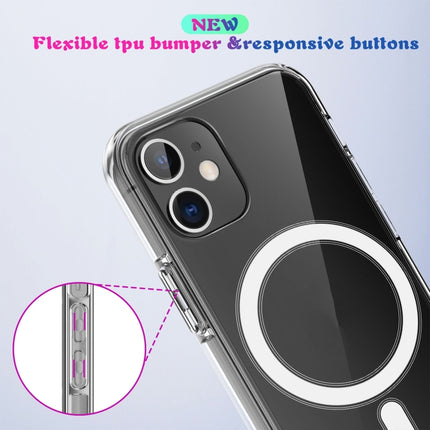 Magsafe Case Simple Magnetic Ring All-inclusive Clear Crystal Acrylic PC +TPU Shockproof Case For iPhone XS Max(Transparent)-garmade.com
