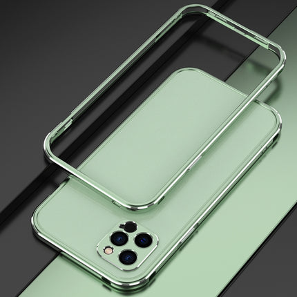 Aurora Series Lens Protector + Metal Frame Protective Case For iPhone 12 Pro(Green)-garmade.com