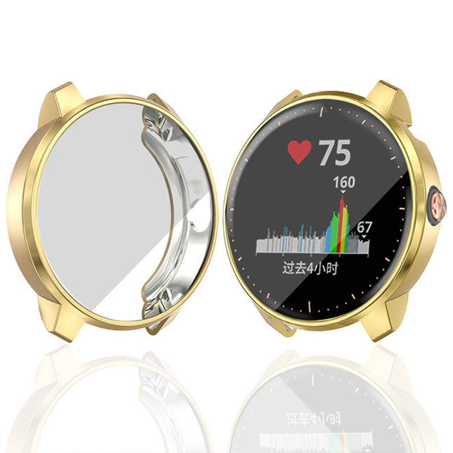 For Garmin Vivoactive 3 Music Version TPU Protective Case(Gold)-garmade.com