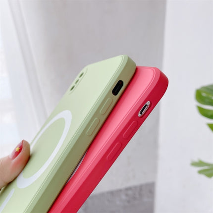 Liquid Silicone Full Coverage Shockproof Magsafe Case For iPhone X / XS(Deep Green)-garmade.com