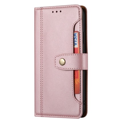 Calf Texture Double Fold Clasp Horizontal Flip Leather Case with Photo Frame & Holder & Card Slots & Wallet For iPhone XR(Rose Gold)-garmade.com