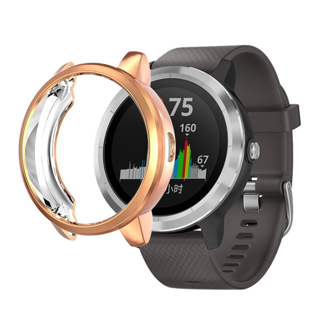 For Garmin Vivoactive 3 TPU Protective Case(Rose Gold)-garmade.com