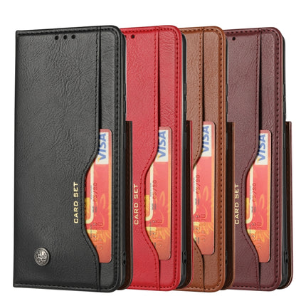 For Samsung Galaxy S21 5G Knead Skin Texture Horizontal Flip Leather Case with Photo Frame & Holder & Card Slots & Wallet(Black)-garmade.com