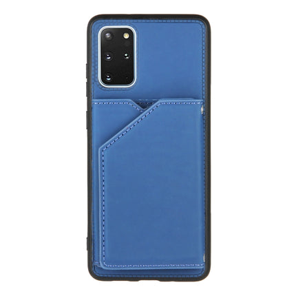For Samsung Galaxy S20+ Skin Feel PU + TPU + PC Back Cover Shockproof Case with Card Slots & Holder & Photo Frame(Royal Blue)-garmade.com