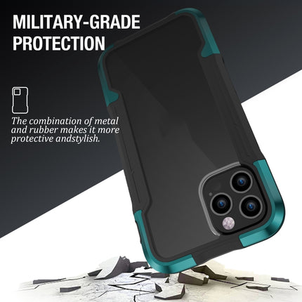iPAKY Thunder Series Aluminum alloy Shockproof Protective Case For iPhone 12(Green)-garmade.com