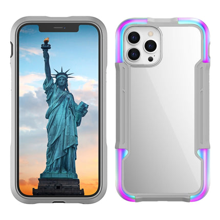iPAKY Thunder Series Aluminum alloy Shockproof Protective Case For iPhone 12(Rainbow)-garmade.com