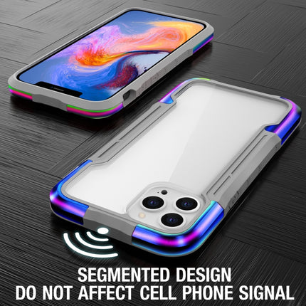 iPAKY Thunder Series Aluminum alloy Shockproof Protective Case For iPhone 12(Rainbow)-garmade.com