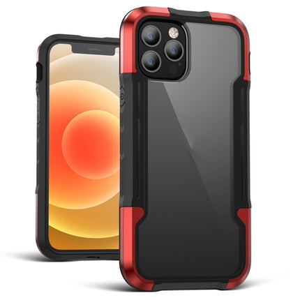 iPAKY Thunder Series Aluminum alloy Shockproof Protective Case For iPhone 12(Red)-garmade.com